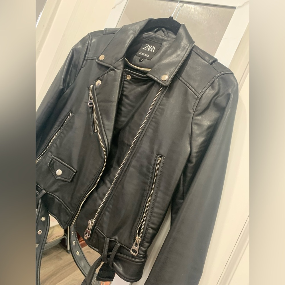 Zara leather jacket